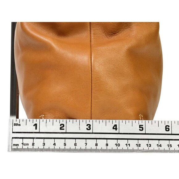 AUTHENTIC COACH SOFT LEATHER SHOULDER BAG PURSE TAN #9554 - Picture 13 of 15